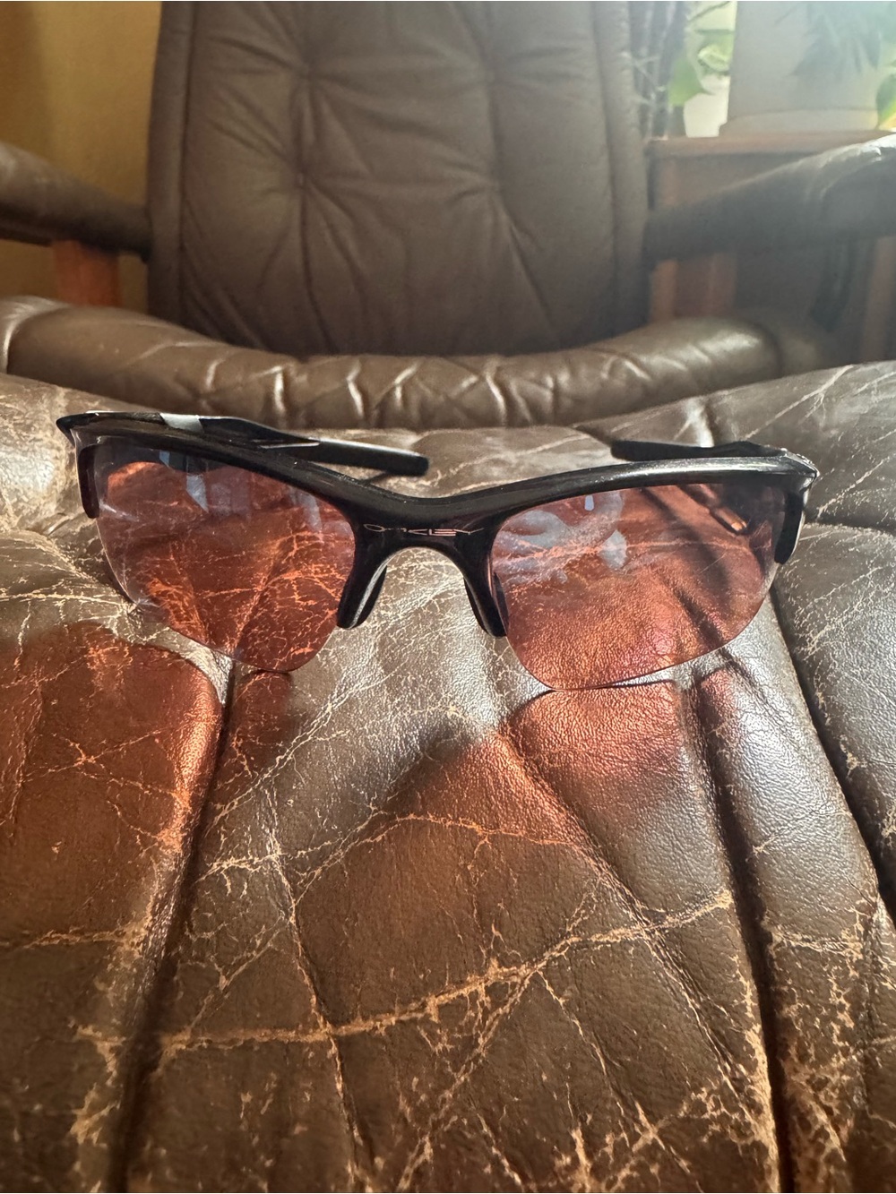Oakley half jacket 2.0 Sunglasses with Orange Tint - Picture 2 of 5